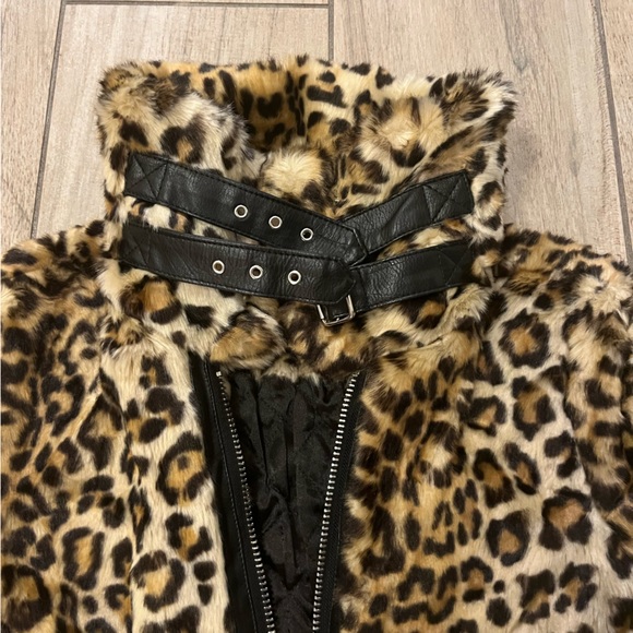 [Blank NYC] Leopard Fur Moto Jacket - Picture 6 of 6
